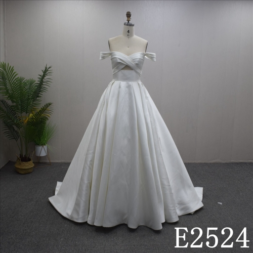 Summer Princess Sweetheart A-line with Lace flower Hand Made Bridal Dress