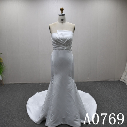 2025 Fashion Chest wrap Hot-selling High Quality Sheath Mermaid Wedding Dress
