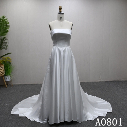 Popular Ivory Beaded High Waist Hot-selling Gentle High Quality Wedding Dress