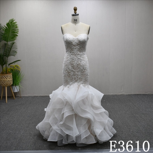 Elegant Sweetheart Neck Applique High Waist Fashion Sheath Mermaid Dress