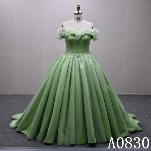 2025 Green luxury hot sale A-line gentle beautiful bridal dress