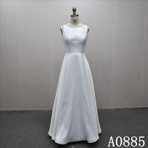 Big Bow Back Zipper Quality Hot Sale A-line Gentle and Beautiful Bridal Dress