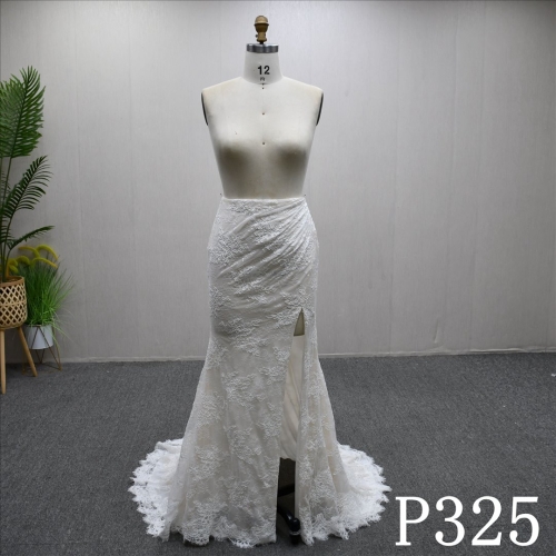 Unique lace design, only the lower skirt fishtail skirt, slit design