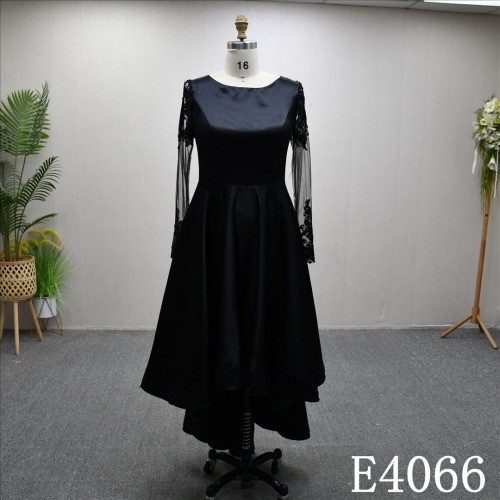 Bestselling black plus-size A-line skirt with lace embellishments and a lace-up back design