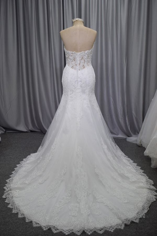 High quality mermaid wedding dress Lace with beading new design bridal gown