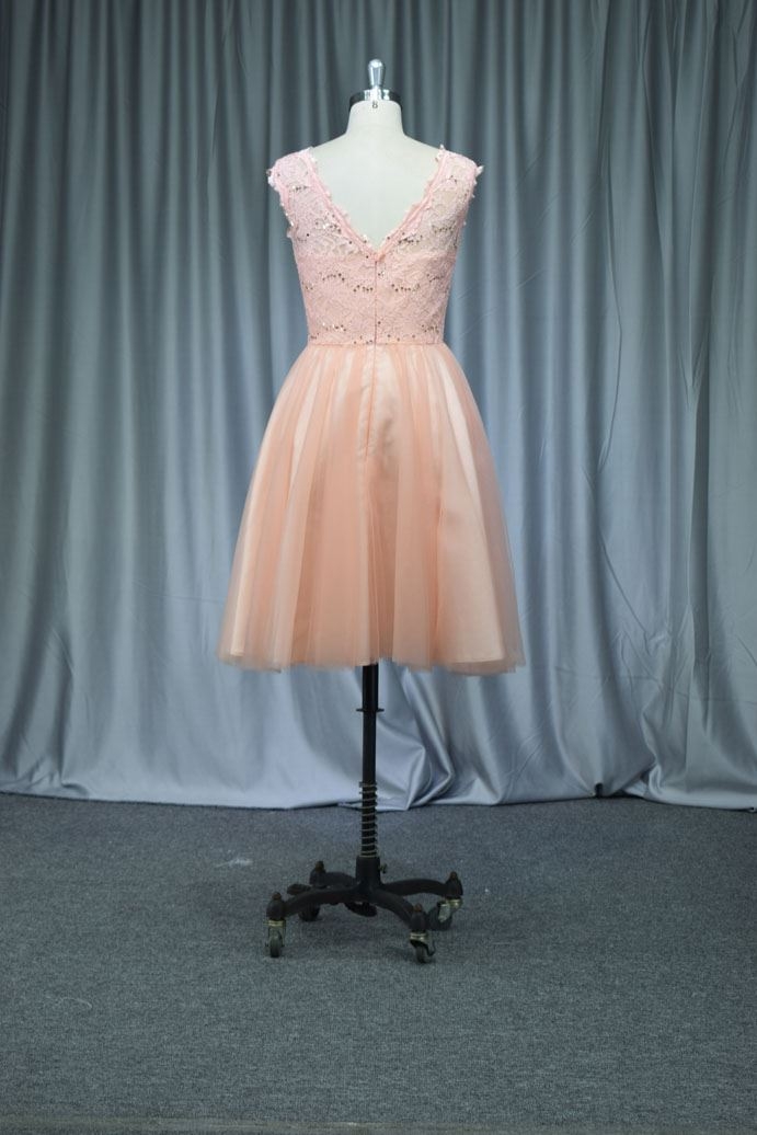 Wholesale price pink color cocktail dress