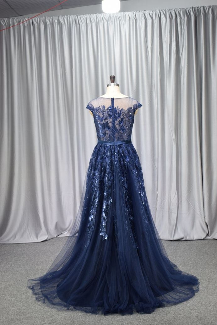 Bright sequin lace wholesale price vintage bridal mother gown