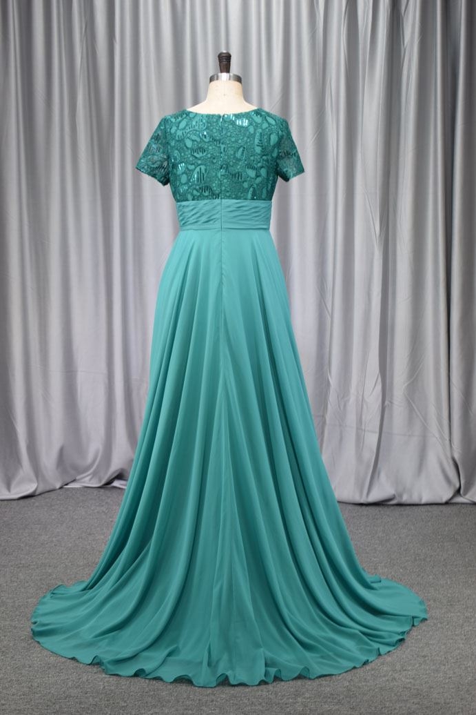 Bright green color wholesale price vintage bridal mother gown