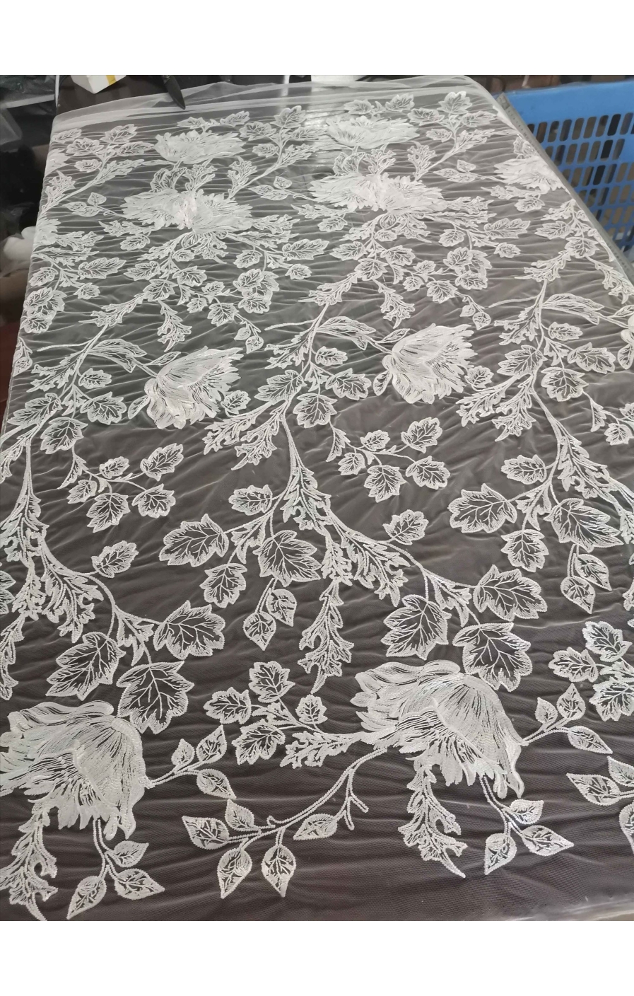 New lace long sleeves illusion neckline gorgeous style bridal gown